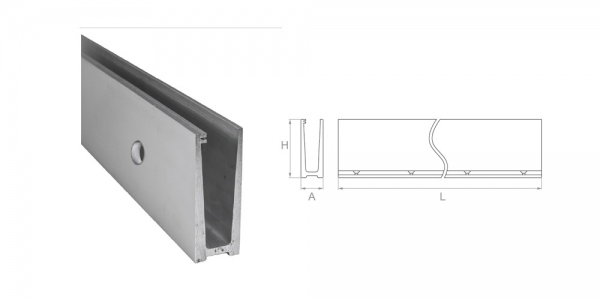 Profil aluminiowy - mocowanie boczne